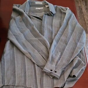 Current/Elliott Blue Striped Men's Shirt